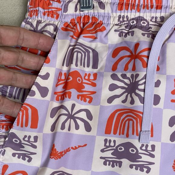 Nike Swim Short Mens M Multicolor Woven Flow Lined Drawstring Waist Regular Fit - Picture 8 of 13